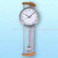 Sottile ed elegante Radio-controllato in legno Wall Clock small picture